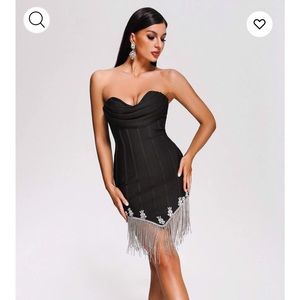 Bella Barnett Rhinestone Bandage Dress